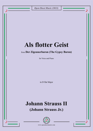 Johann Strauss II-Als flotter Geist,in D flat Major
