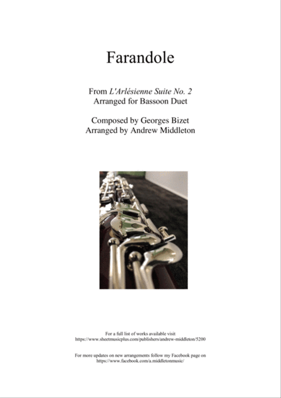 Farandole from L'Arlesienne Suite No. 2 arranged for Bassoon Duet Woodwind Duet scores gallery preview page 1