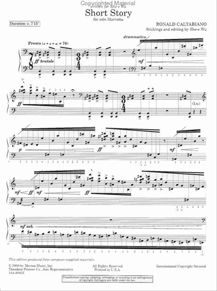 Short Story Chamber Music scores gallery preview page 2