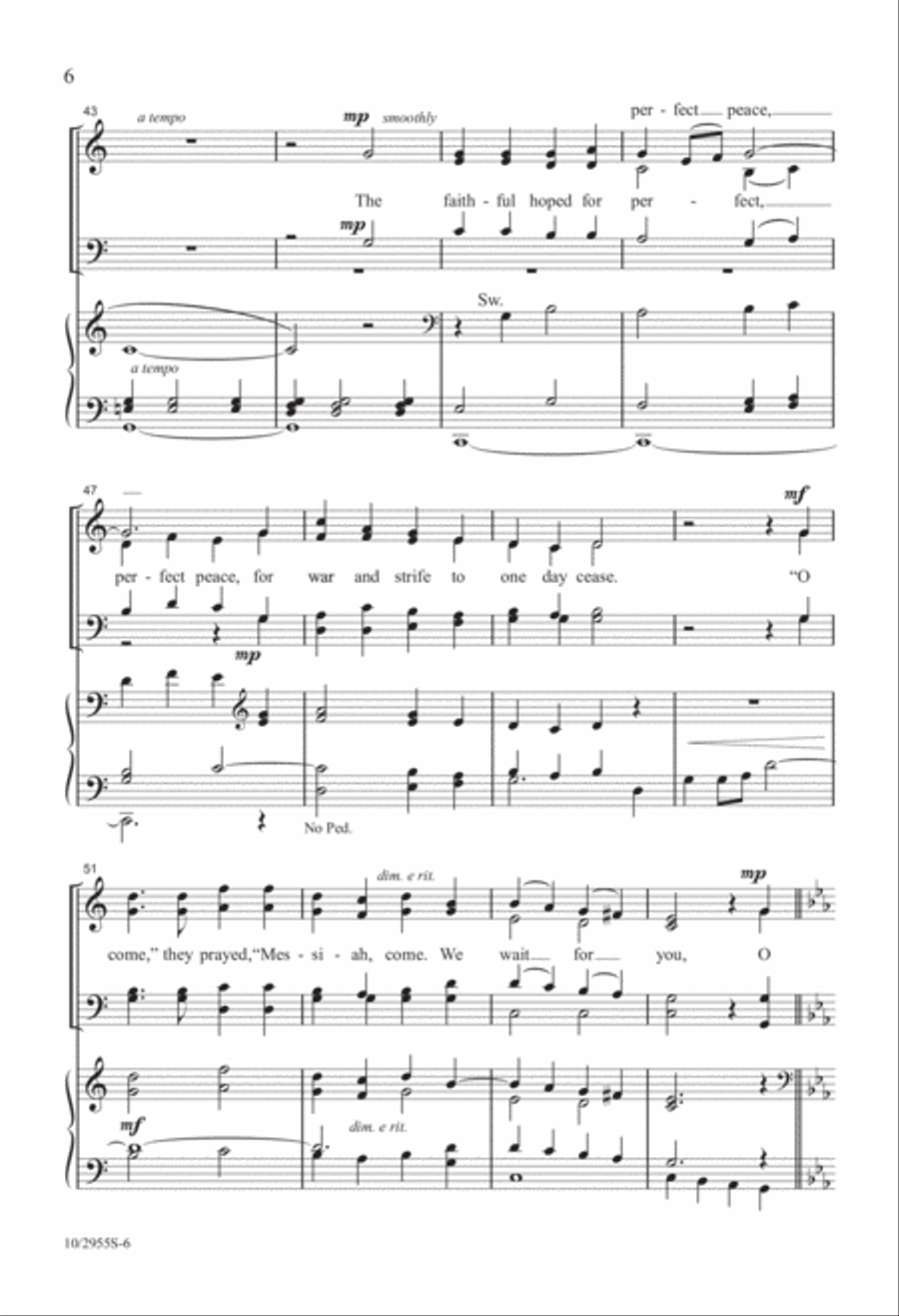 Messiah Comes, Emmanuel! Messiah Comes, Emmanuel! 4-Part scores gallery preview page 6
