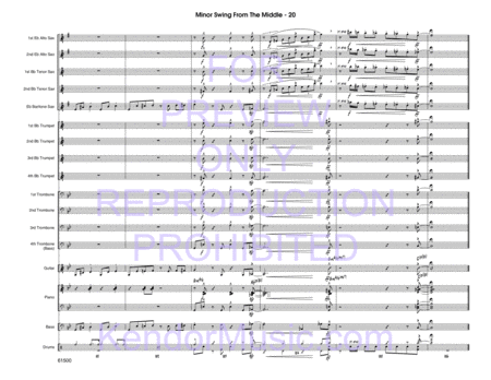Minor Swing From The Middle (Full Score)