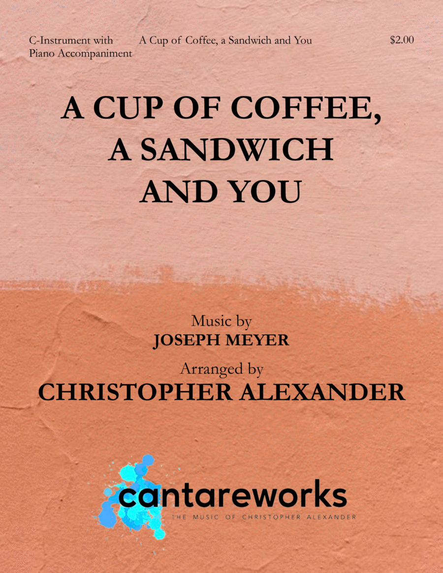 A Cup of Coffee, a Sandwich and You Piano scores gallery preview page 1
