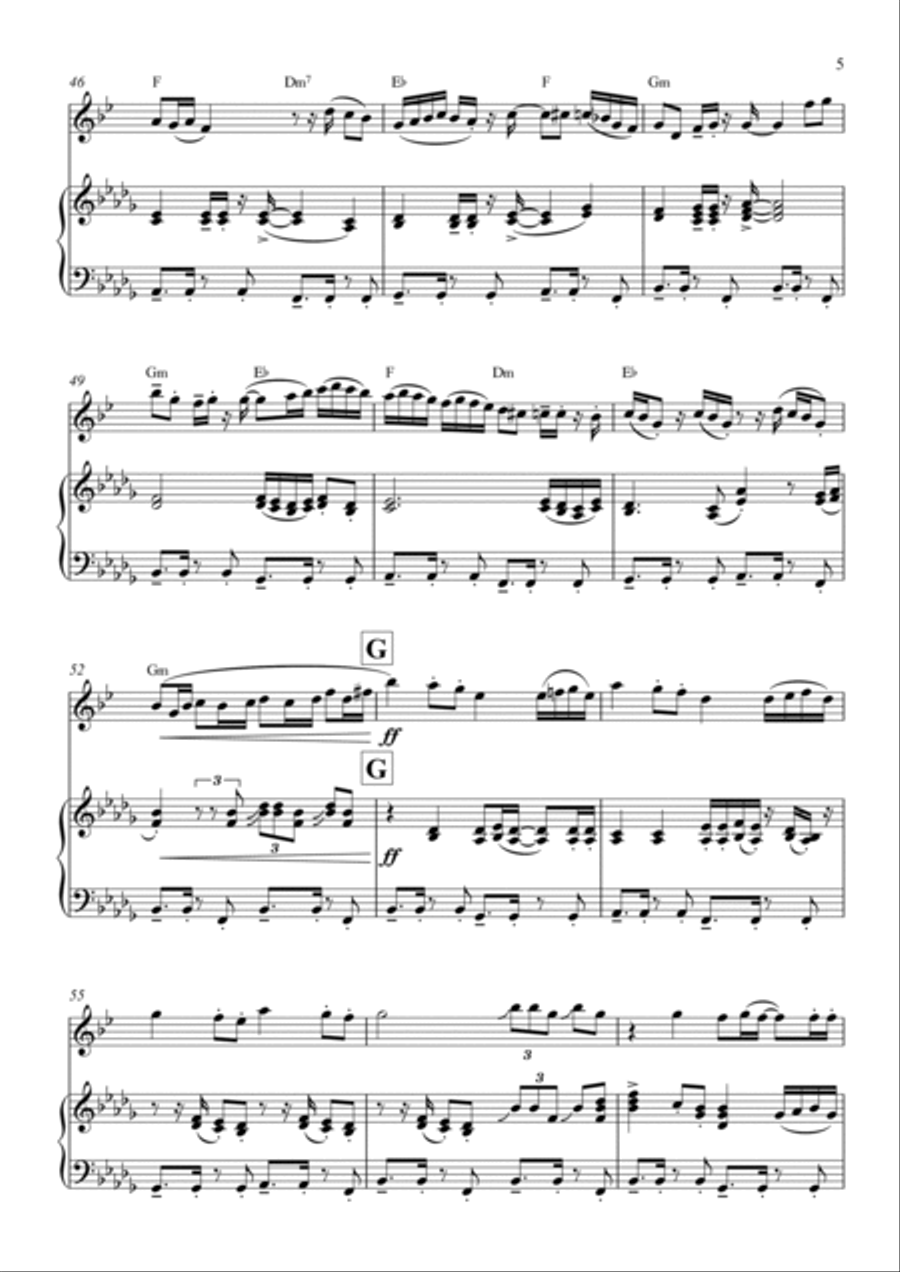 Hips Don't Lie Alto Saxophone scores gallery preview page 5