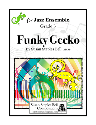 Book cover for Funky Gecko! for Jazz Ensemble