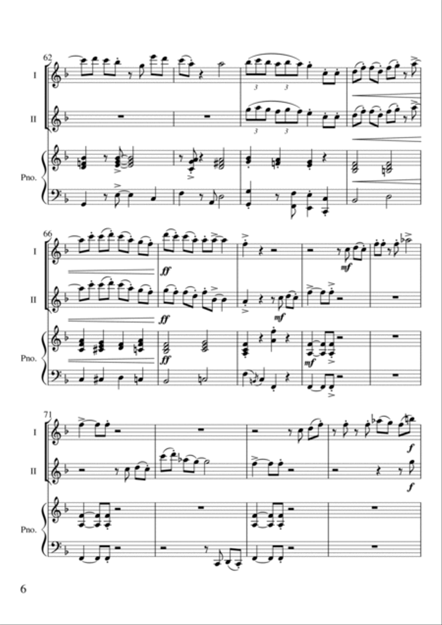 Ding Dong Jazzily on High Flute Duet scores gallery preview page 6