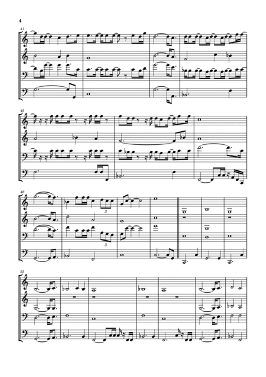 Comfortably Numb 2022 Brass Ensemble scores gallery preview page 5