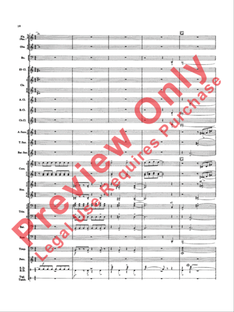 Overture Jubiloso Concert Band scores gallery preview page 13