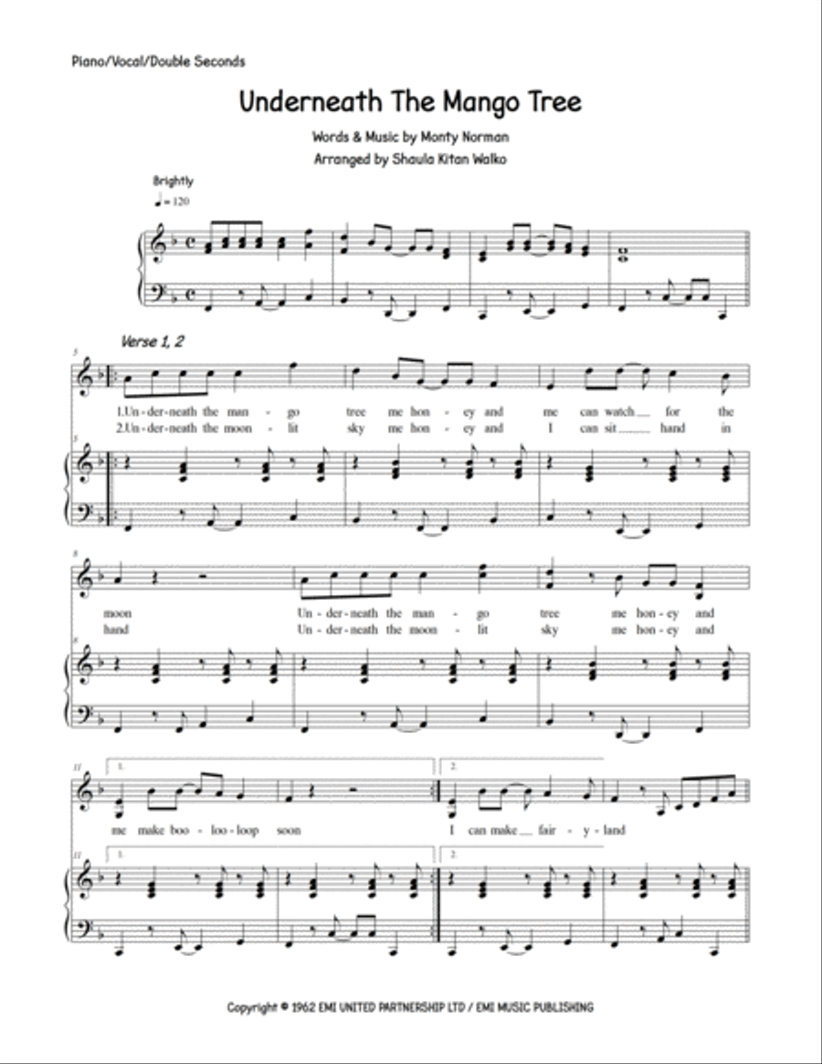 Underneath The Mango Tree Percussion Ensemble scores gallery preview page 2