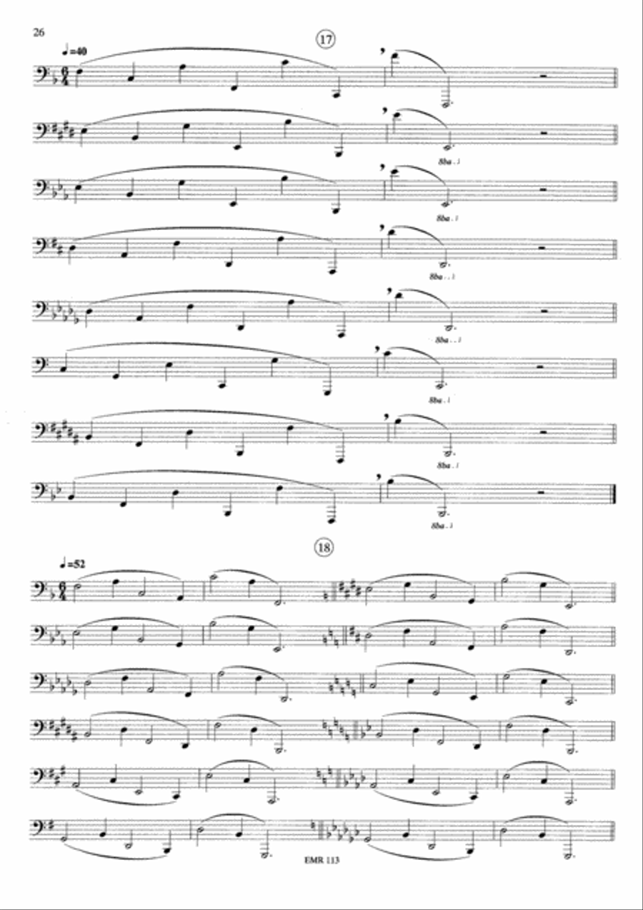 Tagliche Ubungen / Exercices Journaliers / Daily Drills Tuba scores gallery preview page 12