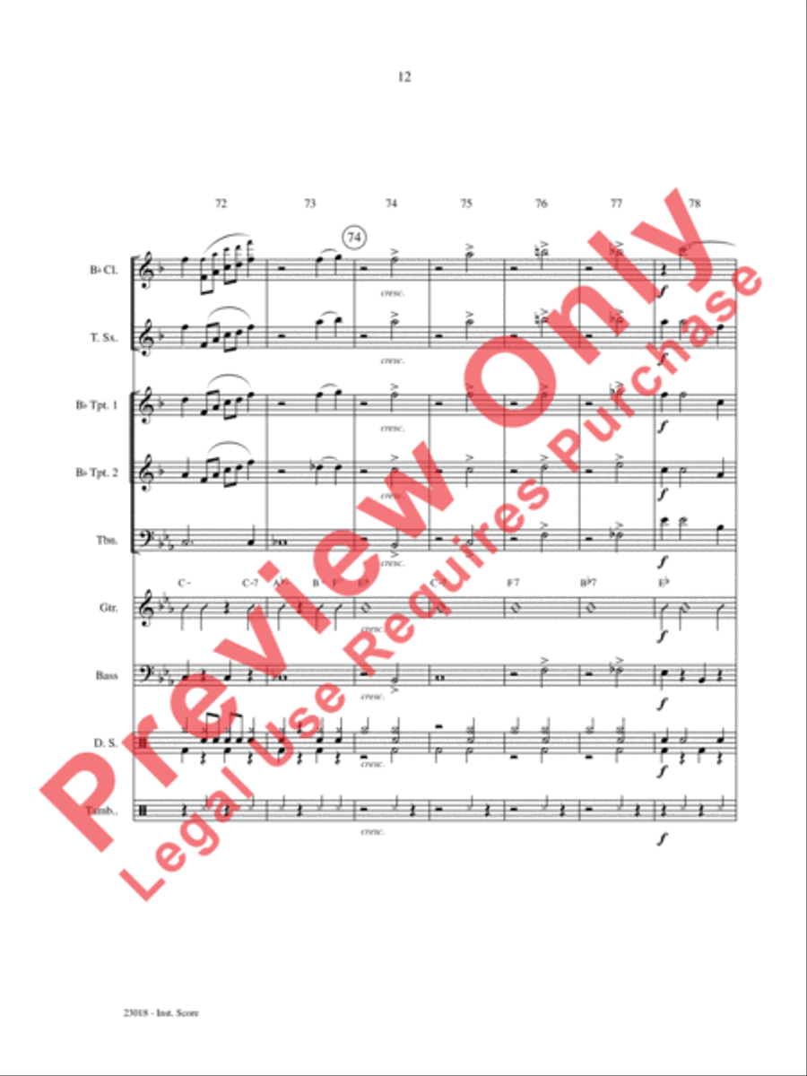 Swing Low, Sing Low Choir scores gallery preview page 13