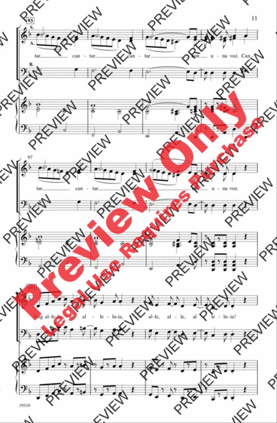 ¡Cantar! (Sing!) ¡Cantar! (Sing!) 3-Part scores gallery preview page 11