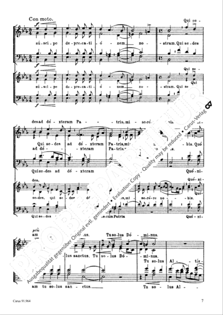Missa Laudate Dominum de coelis 4-Part scores gallery preview page 8