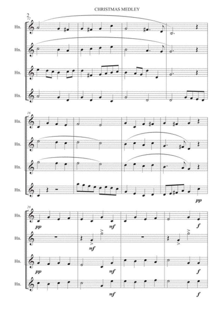 Christmas Medley - French Horn Quartet image number null