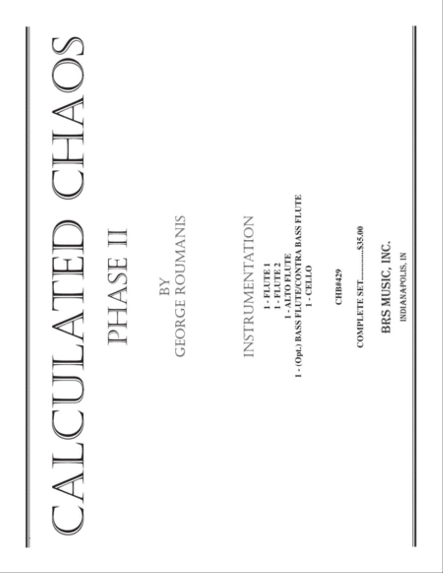 Calculated Chaos: Phase II Cello scores gallery preview page 1