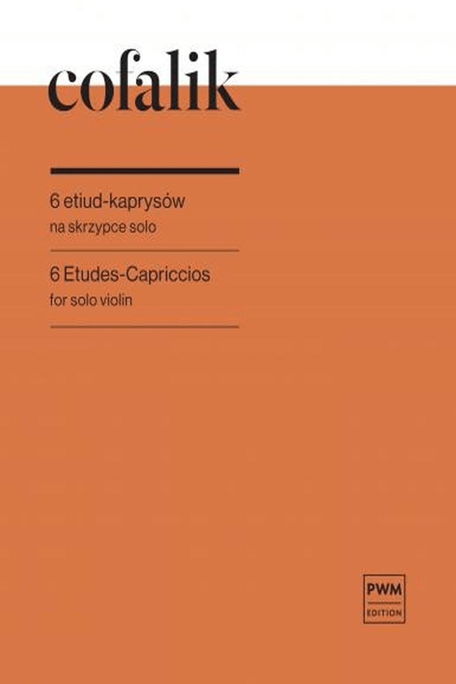 6 Etudes-Capriccios Violin Solo scores gallery preview page 1