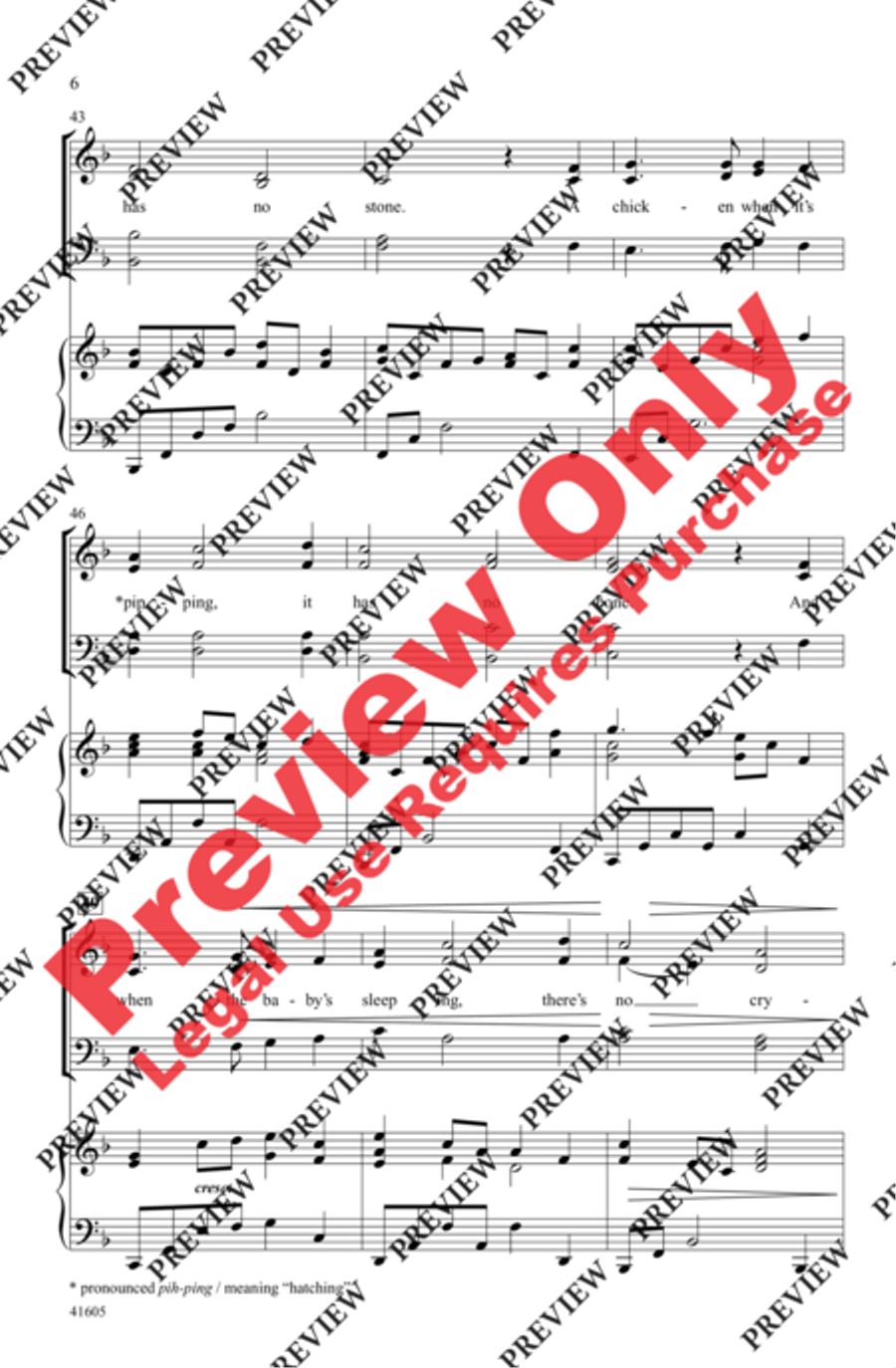 I Gave My Love a Cherry - SoundTrax CD (CD only) Choir scores gallery preview page 6