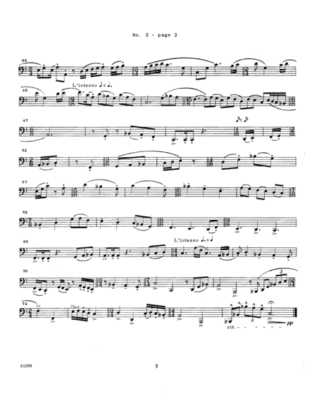Unaccompanied Solos For Bass Trombone, Volume 4