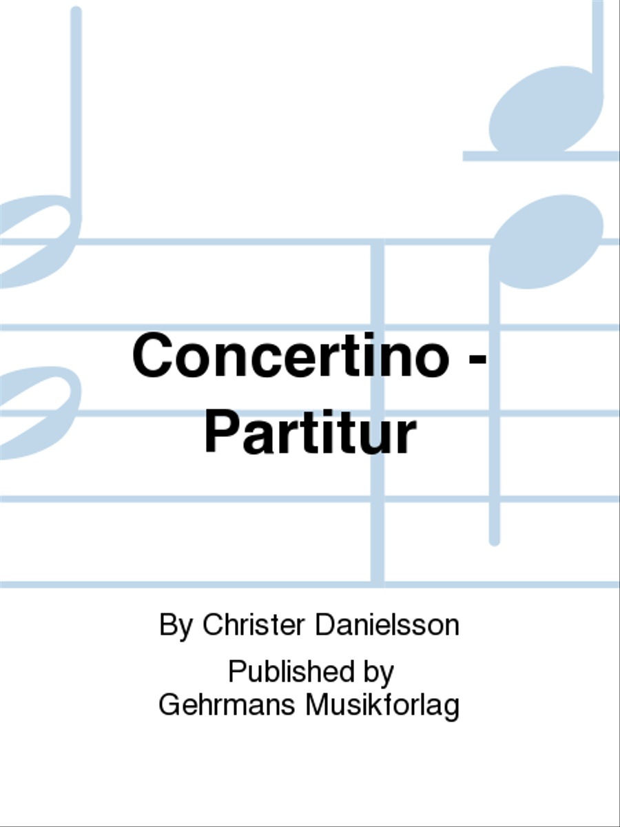 Concertino - Partitur Orchestra scores gallery preview page 1