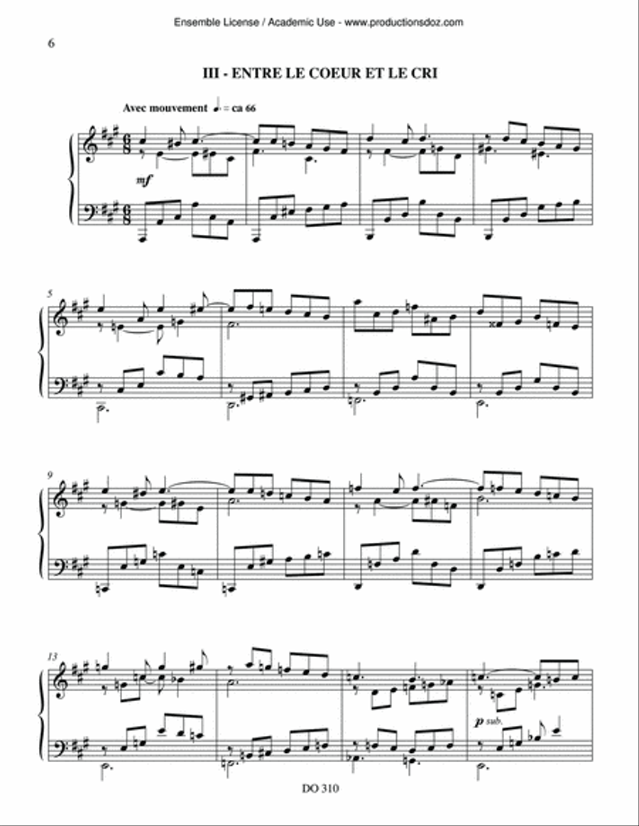 Belles-de-nuit Belles-de-nuit Piano Solo scores gallery preview page 6