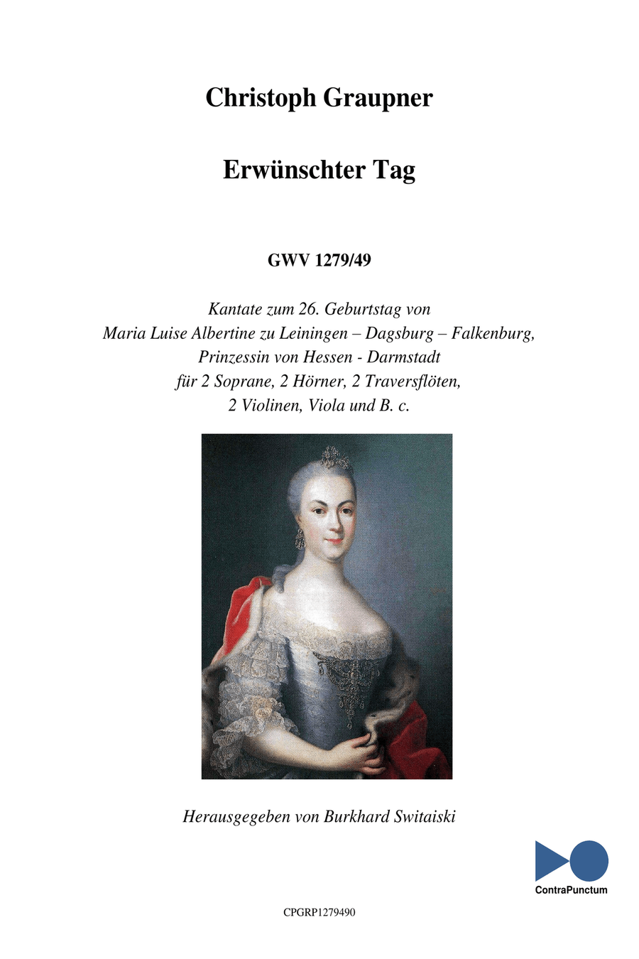 Graupner Christoph Cantata Erwünschter Tag GWV 1279/49 Violin Solo scores gallery preview page 1