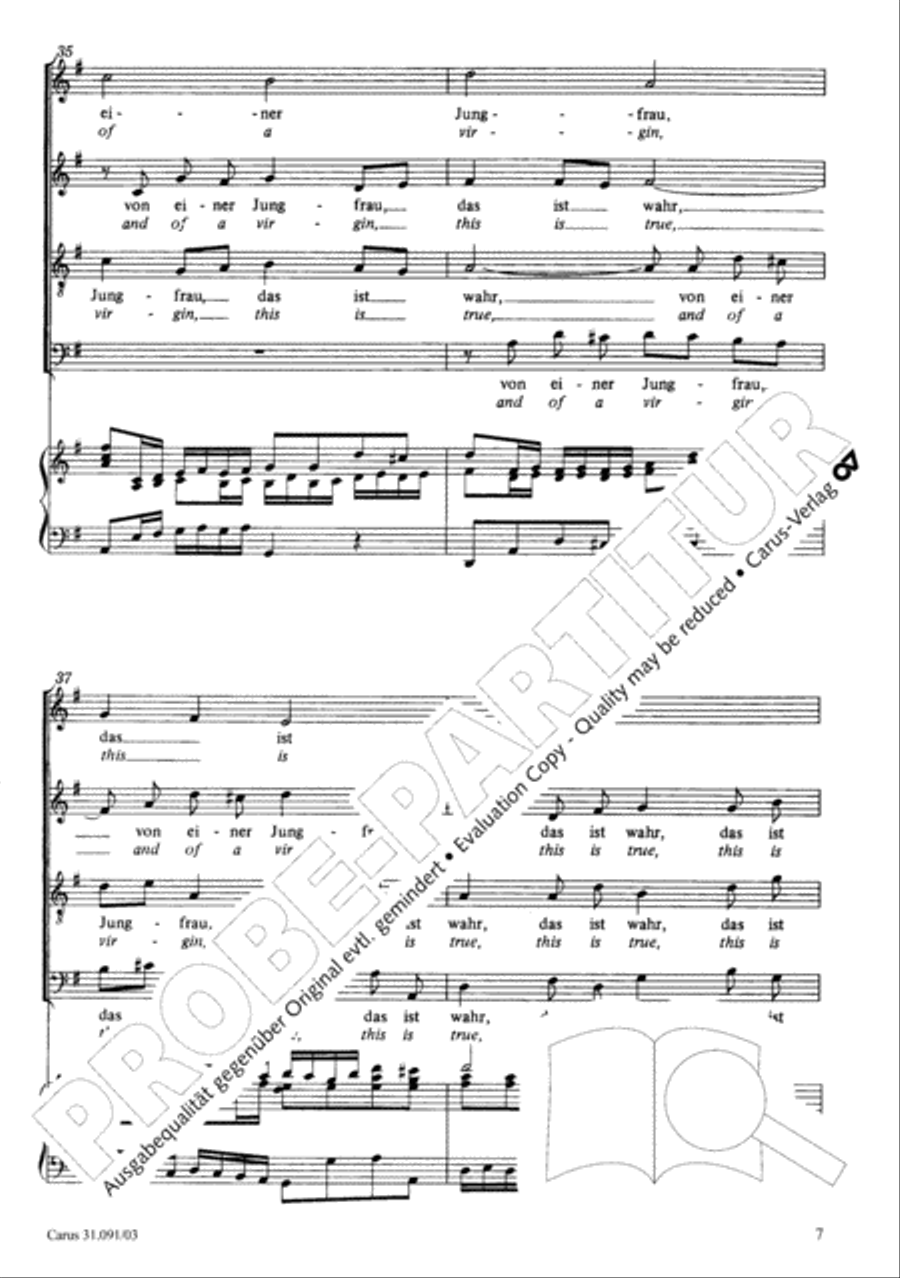 All praise to you, Lord Jesus Christ (Gelobet seist du, Jesu Christ) 4-Part scores gallery preview page 8