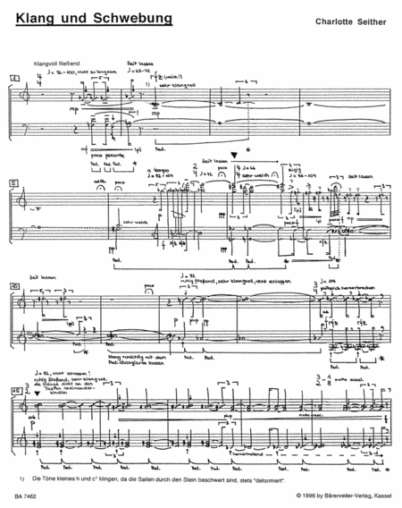 Klang und Schwebung for Piano