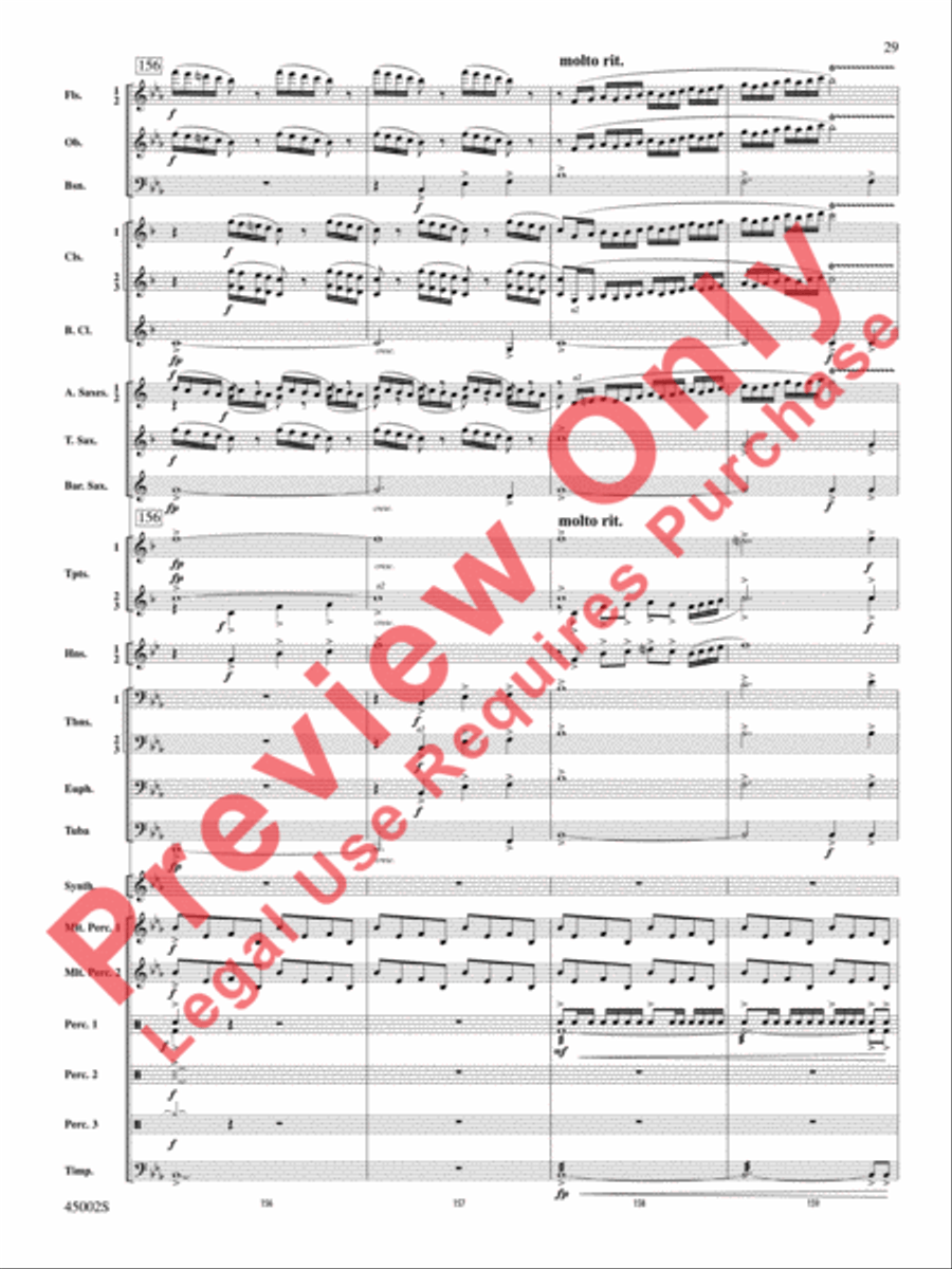 Winds of Change Concert Band scores gallery preview page 30