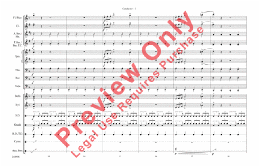 The Batman Theme (from Batman) Marching Band scores gallery preview page 4