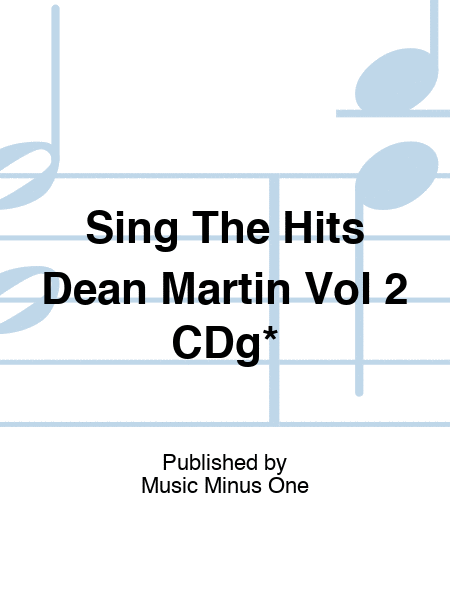 Sing The Hits Dean Martin Vol 2 CDg*