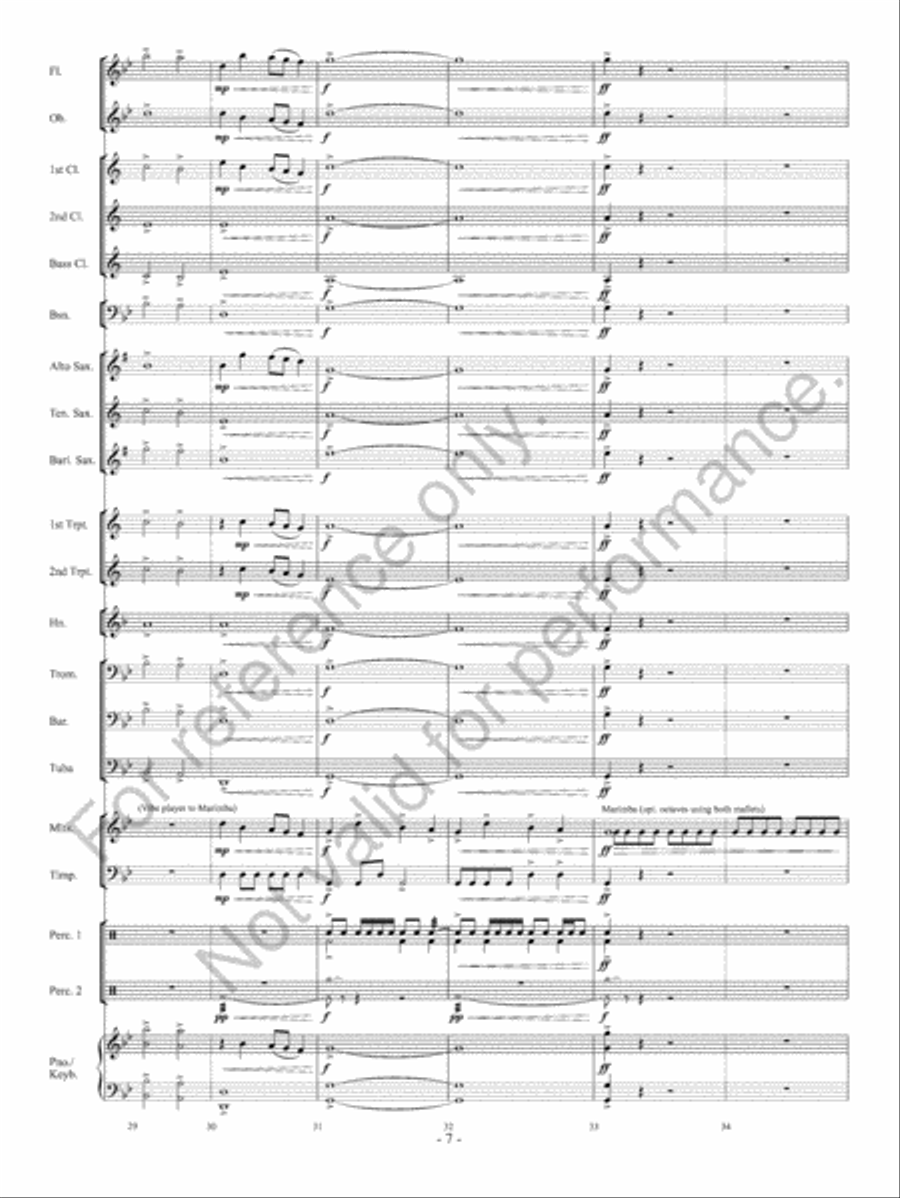 Argosy Concert Band scores gallery preview page 8