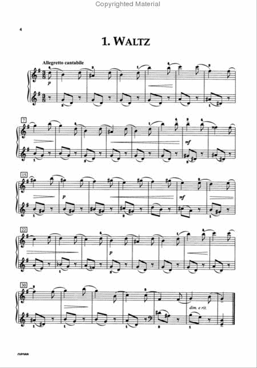 Kabalevsky 30 Children's Pieces, Opus 27 Piano Solo scores gallery preview page 2