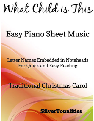 Book cover for What Child is This Easy Piano Sheet Music