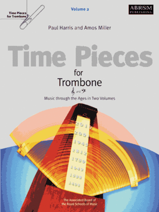 Book cover for Time Pieces for Trombone, Volume 2