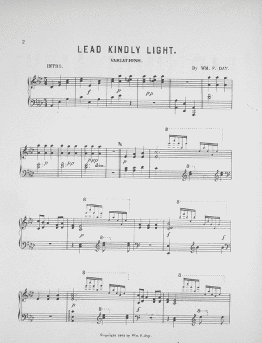 Lead Kindly Light. Variations