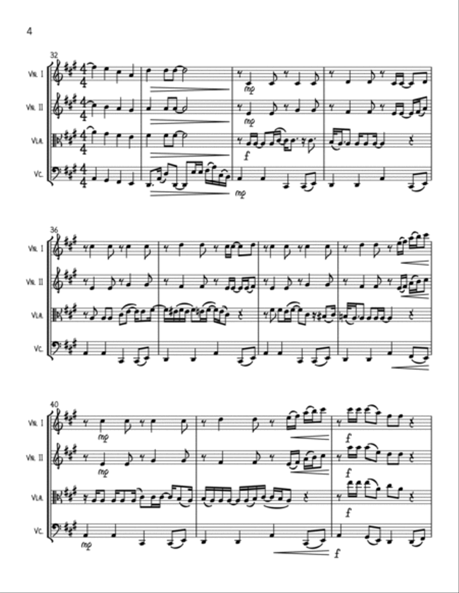 The Weight String Quartet scores gallery preview page 4