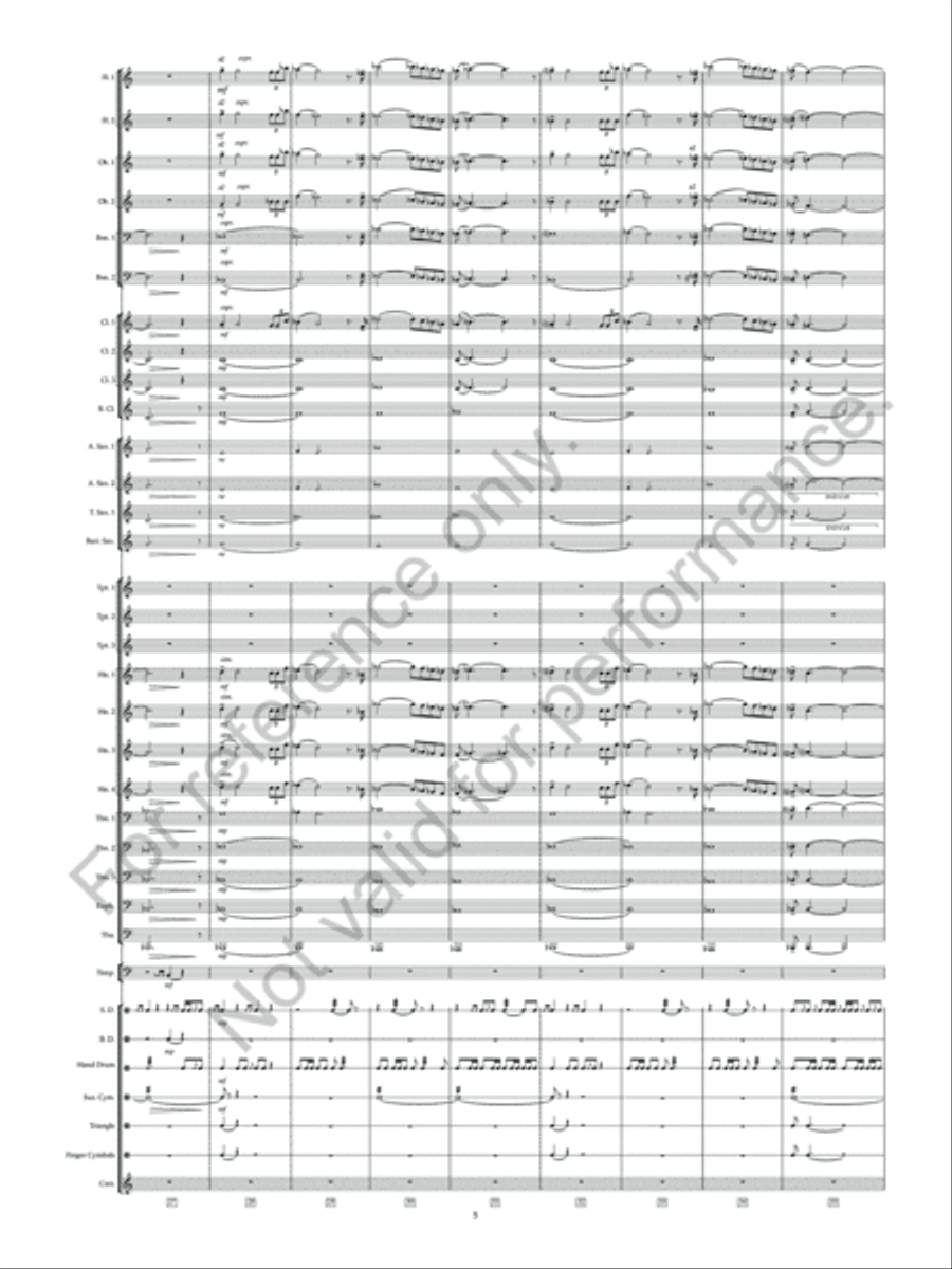 Flight Of Falcons Concert Band scores gallery preview page 7