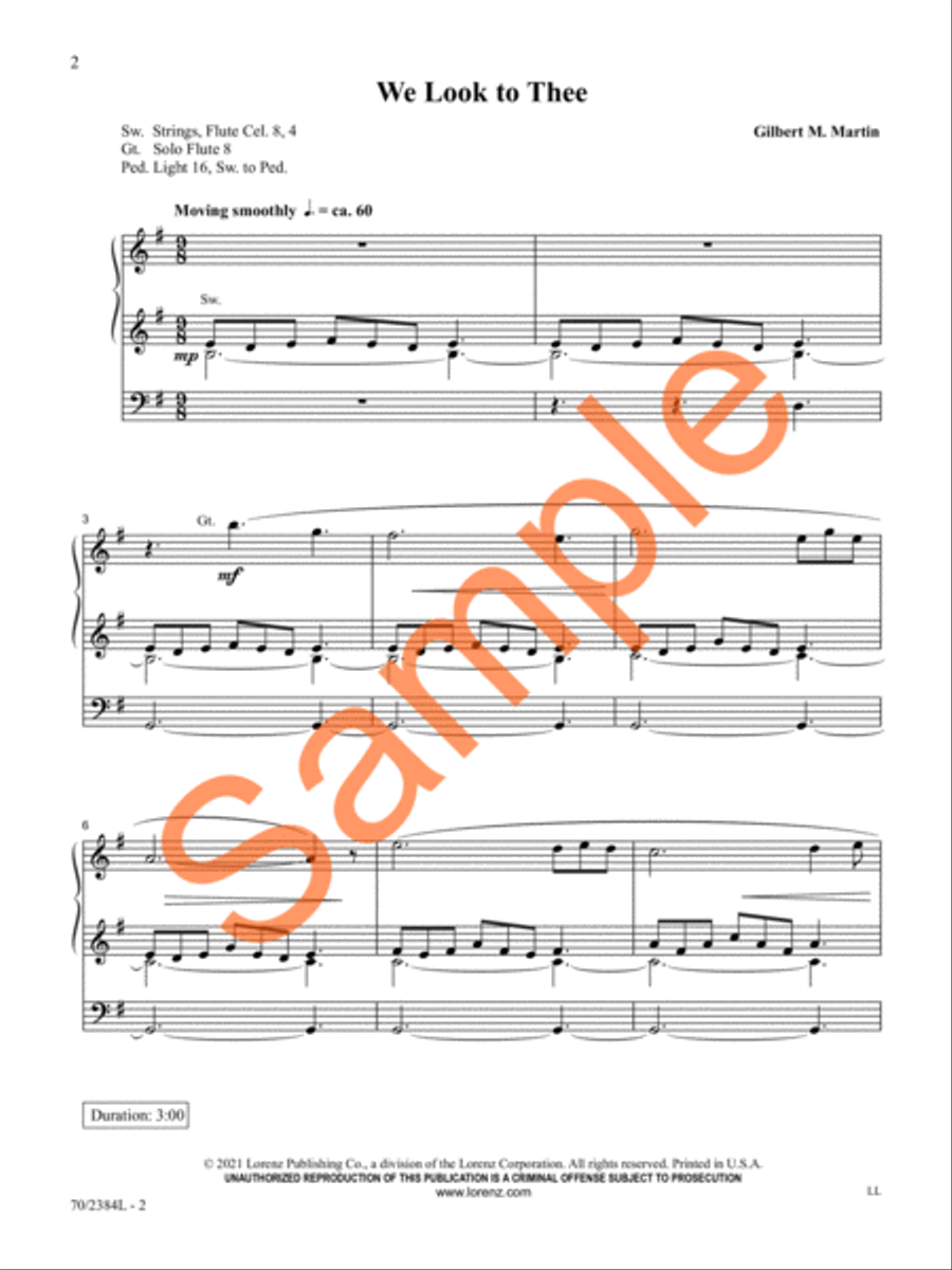 The Organist's Library, Vol. 72 Organ Solo scores gallery preview page 3