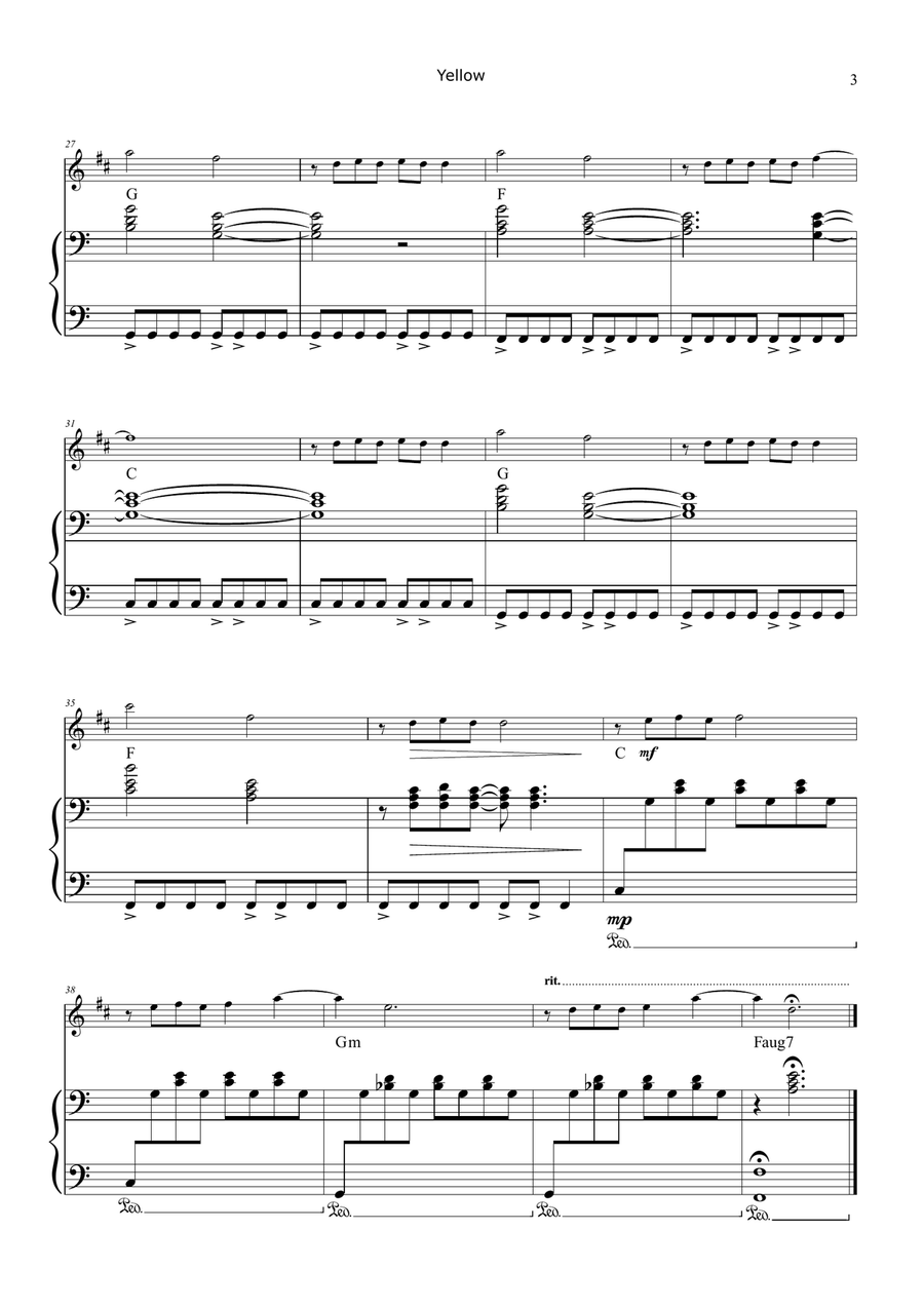 Yellow Chamber Music scores gallery preview page 3