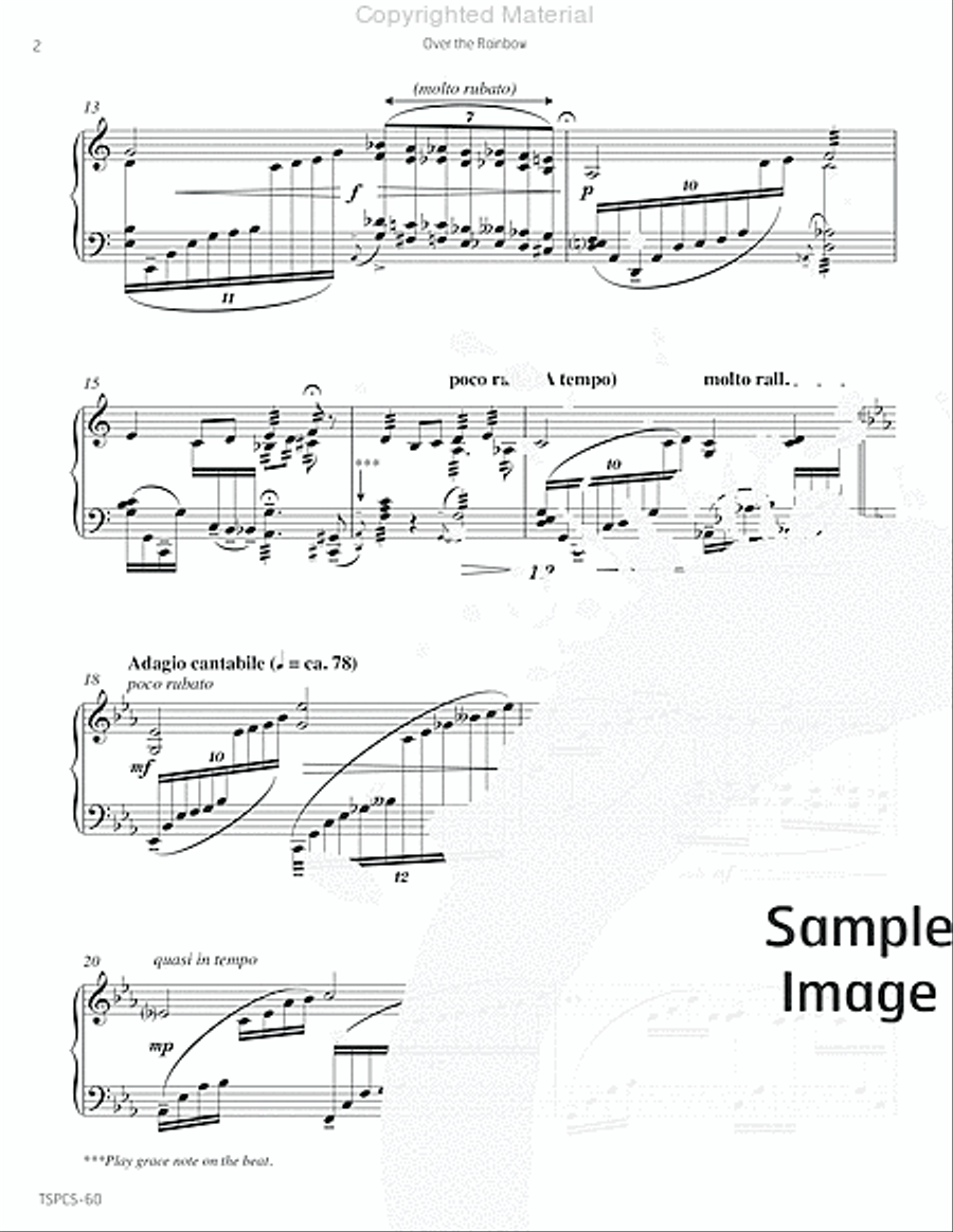 Over the Rainbow (solo version) Marimba scores gallery preview page 5