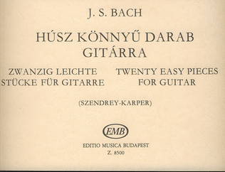 Book cover for Zwanzig leichte Stücke für Gitarre
