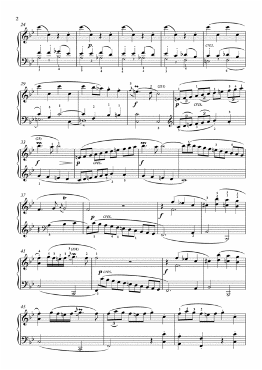 Scarlatti-Sonata in B-Major L.S42 K.550(piano) Piano Solo scores gallery preview page 3