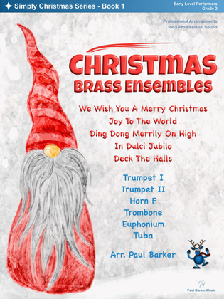 Book cover for Christmas Brass Ensembles - Book 1