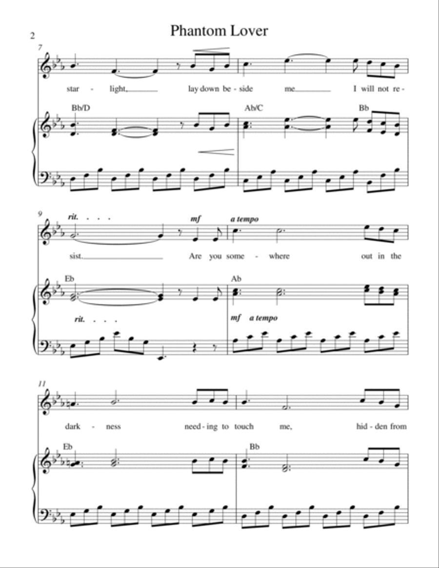 Phantom Lover Voice Solo scores gallery preview page 3