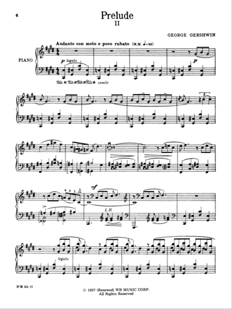 3 Preludes For Piano Piano Solo scores gallery preview page 4
