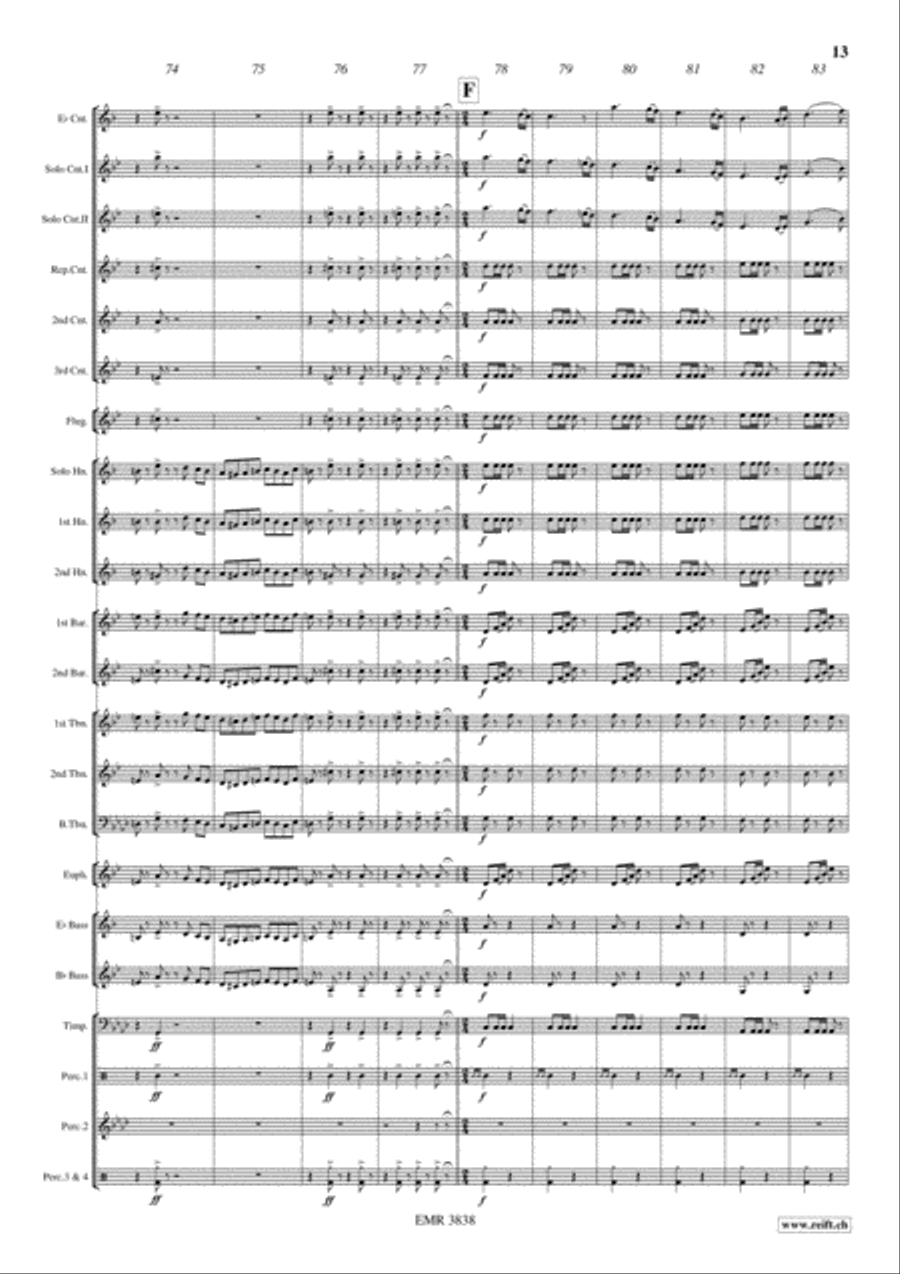 Dichter und Bauer Dichter und Bauer Brass Band scores gallery preview page 14
