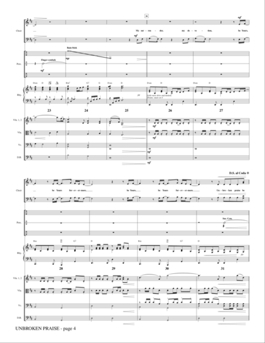Unbroken Praise - Full Score Choir scores gallery preview page 4