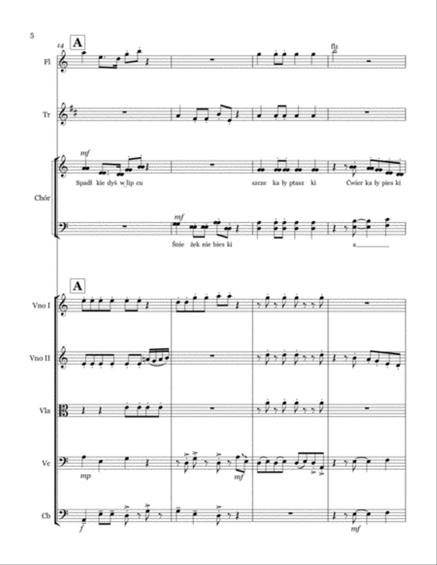 Cuda i Dziwy (Miniatura Pierwsza) Chamber Orchestra scores gallery preview page 6