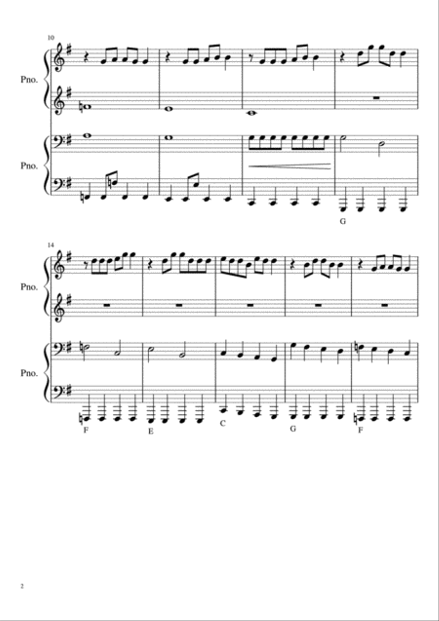 Firework Piano scores gallery preview page 2
