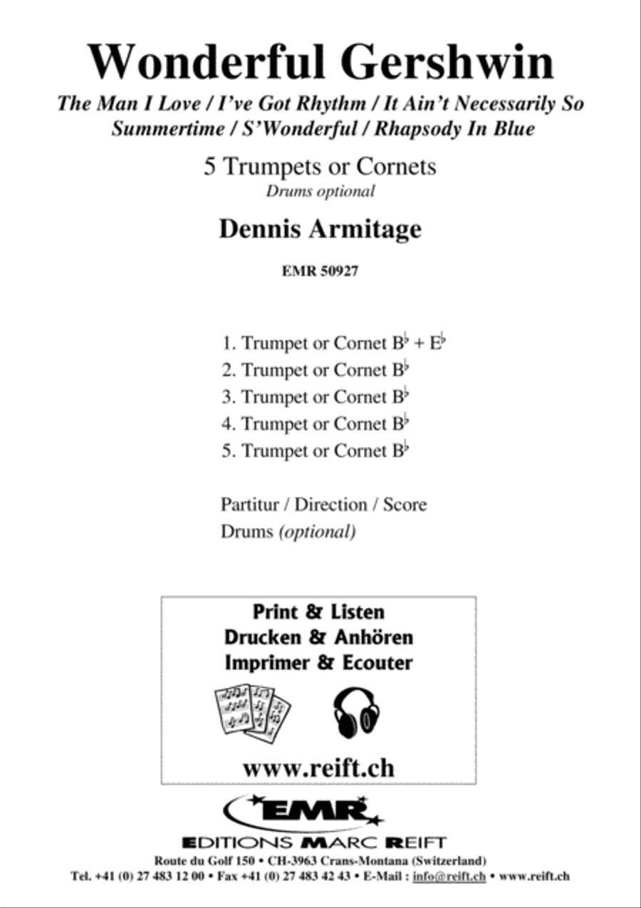 Wonderful Gershwin Wonderful Gershwin Cornet scores gallery preview page 2