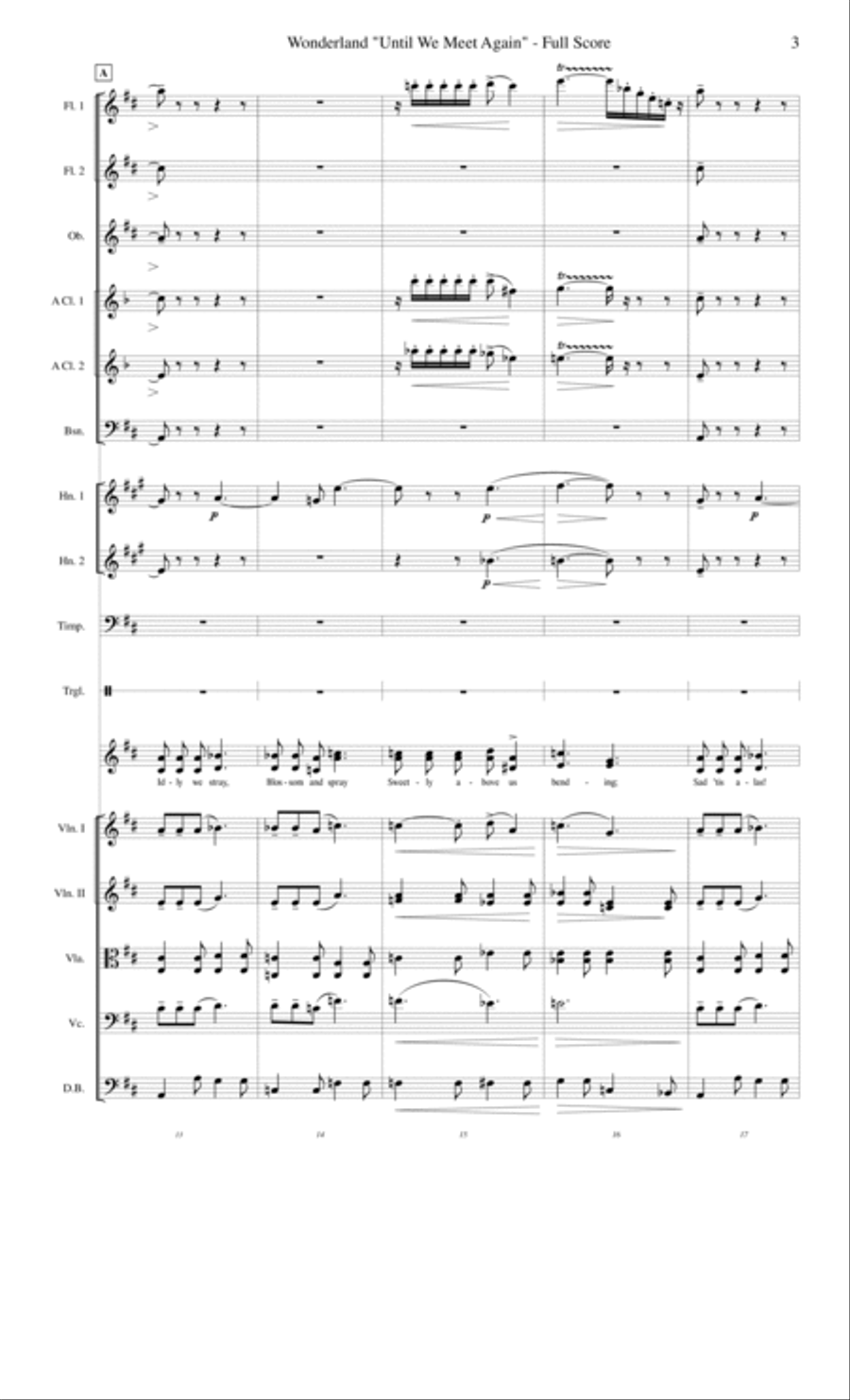 Until We Meet Again from Wonderland String Orchestra scores gallery preview page 3